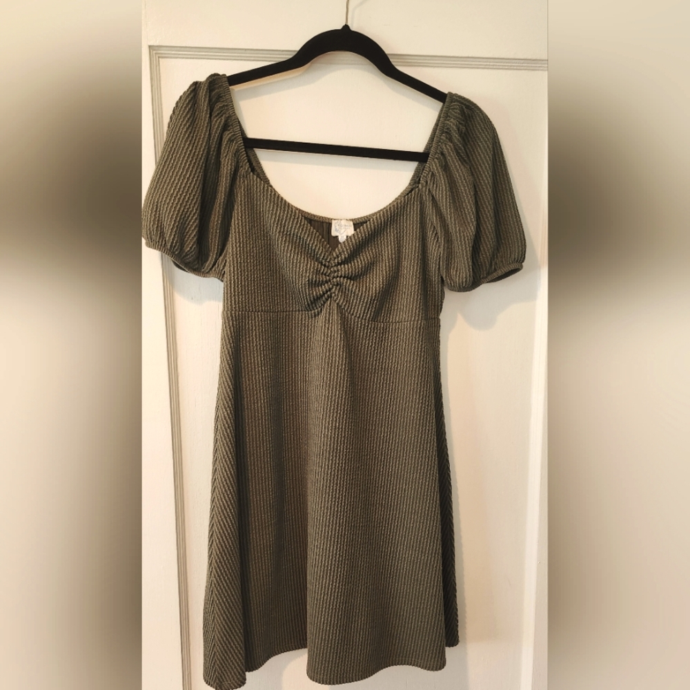 Blue Rain Olive Mini Dress